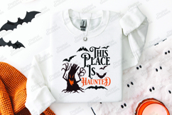 This Place Is Haunted SVG - Spooky Tree Halloween PNG Cut Product Image 3