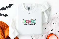 Boss Vibes SVG - Colorful Leopard Print Crown Boss Cut File Product Image 3