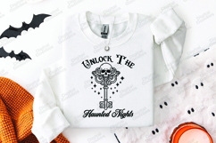 Unlock The Haunted Nights SVG - Skeleton Key Halloween File Product Image 2