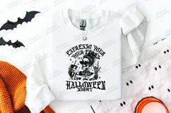 Halloween Coffee SVG - Espresso Your Fear Skeleton Cut File Product Image 2