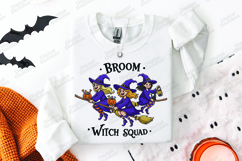 Broom Witch Squad SVG - Halloween Flying Witches Cut File Product Image 2