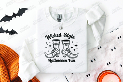 Wicked Style SVG - Halloween Witch Boots Spooky Fun Cut File Product Image 2