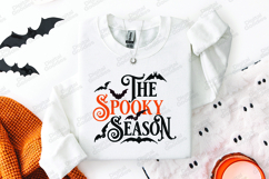 The Spooky Season SVG - Halloween Bat Typography Cut File Product Image 2