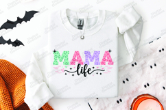 Mama Life SVG Colorful Leopard Print Motherhood Sublimation Product Image 2