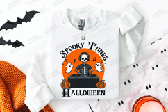 Spooky Tunes SVG - Halloween Skeleton DJ Ghost Cut File Product Image 3