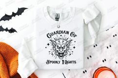 Guardian Of Spooky Nights SVG - Gargoyle Halloween Cut File Product Image 2
