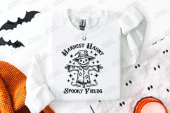 Harvest Haunt SVG - Spooky Fields Scarecrow Halloween File Product Image 3