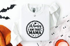 I Am That Mama SVG - Trendy Leopard Print Circle Design Product Image 2