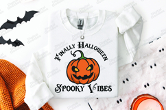 Finally Halloween SVG - Spooky Vibes Jack O Lantern Cut File Product Image 3