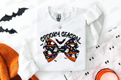 Spooky Season SVG - Ghost &amp; Candy Corn Halloween Bow File Product Image 3