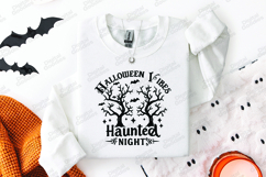 Halloween Vibes SVG - Haunted Night Spooky Forest Cut File Product Image 2