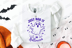 Just Boo It SVG - Halloween Ghost Spooky Quote Cut File Product Image 3