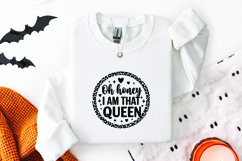 I Am That Queen SVG - Trendy Leopard Print Circle Design Product Image 2