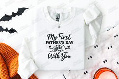 My First Father's Day SVG Fist Bump New Dad Sublimation PNG Product Image 2