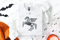 Deadly Dead Horse Skeleton SVG - Spooky Equestrian PNG Cut Product Image 2