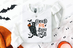 Cursed For Existence SVG - Cool Skeleton Halloween Ghost PNG Product Image 2