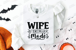 Wife Mode SVG - Newlywed Bridal Heart Stars Cut File Product Image 2