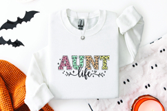 Aunt Life SVG - Colorful Leopard Print Family Cut File Product Image 2