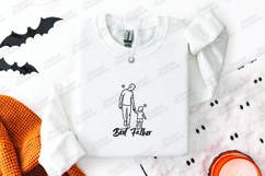 Best Father SVG Walking Hand in Hand Line Art Design PNG Product Image 3