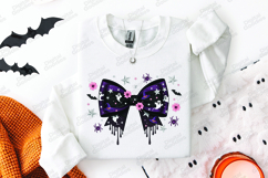 Ghost Bow Halloween PNG - Spooky Coquette Pink Witchy SVG Product Image 2