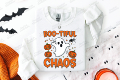 Boo-Tiful Chaos SVG - Halloween Ghost Pumpkin Spider File Product Image 2