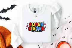 Super Sister SVG - Colorful Retro Best Sister Ever Design Product Image 3