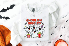 Ghoulish Giggles SVG - Halloween Ghost Movie Night Cut File Product Image 3