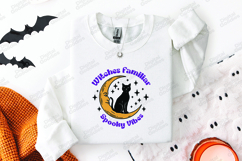 Witches Familiar SVG - Spooky Vibes Black Cat Moon Cut File Product Image 2