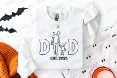 Dad Est 2025 SVG Father and Son Walking Sublimation Design Product Image 3