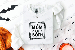 Mom of Both SVG Leopard Print Frame Motherhood Sublimation Product Image 3