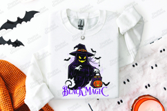 Trick Or Treat SVG - Pumpkin Bow Halloween Watercolor PNG Product Image 3