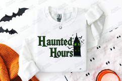 Haunted Hours SVG - Halloween Clock Tower Bats Cut File Product Image 3