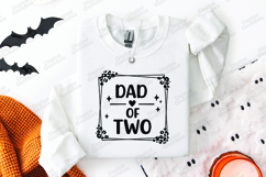 Dad of Two SVG Leopard Print Frame Fatherhood Sublimation Product Image 2