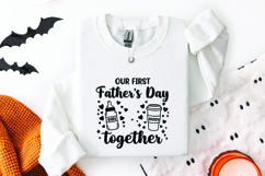 First Father's Day SVG Together Baby Bottle Coffee Cut File Product Image 3