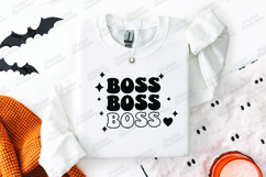Boss Boss Boss SVG Retro Typographic Sublimation Design Product Image 2