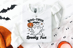 Boo-tiful Night SVG - Ghost Pumpkin Balloon Halloween File Product Image 3