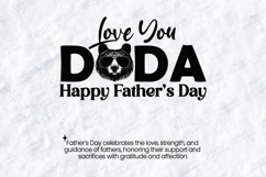 Love You Dada SVG Happy Father's Day Dada Bear PNG JPG Product Image 3