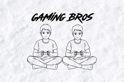 Best Friends &amp; Bros SVG Bundle | Gaming &amp; Brotherhood Art Product Image 1