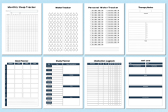 2026 Mental Health Planner Canva Interior Product Image 3