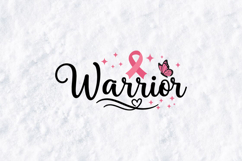Warrior SVG - Breast Cancer Awareness Pink Ribbon Design Product Image 3