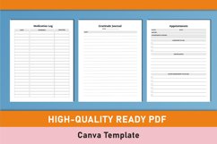 Editable Depression Therapy Journal Canva Template Product Image 3