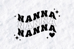 Nanna Nanna Nanna SVG Retro Typographic Sublimation PNG Product Image 3