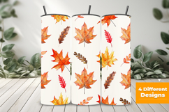 Watercolor Fall Leaves Seamless Pattern and Digital Paper Product Image 3