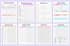 2026 Wellness &amp; Lifestyle Organizer Canva Templates Product Image 3