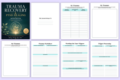 Trauma Workbook | PTSD Recovery &amp; Healing Canva Kdp Product Image 3