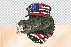 Military Alligator | Patriotic Clipart | 4th of July Product Image 3