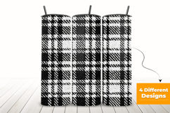 Black and White Tweed Plaid Seamless Pattern Product Image 3