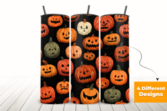 Halloween Scary Pumpkin Seamless Pattern and Digital Paper Product Image 3