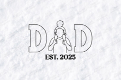 Dad Est 2025 SVG Father and Son Sublimation Design PNG JPG Product Image 1