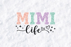 Mimi Life SVG Colorful Leopard Print Family Sublimation PNG Product Image 3